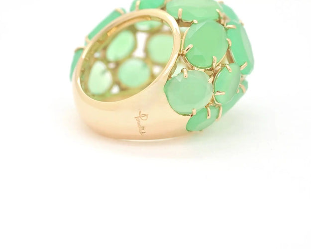 Bague 51 Pomellato Capri - Bague en or jaune et chrysoprase 58 Facettes 020B23_M