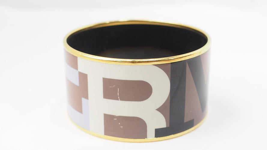 Bracelet Hermès - Bracelet manchette en émail multicolore 58 Facettes 32652