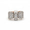 Bague 56 Bague Tank en or rose et diamants 58 Facettes 1.0001250/1