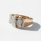 Bague 56 Bague Tank en or rose et diamants 58 Facettes 1.0001250/1