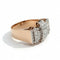 Bague 56 Bague Tank en or rose et diamants 58 Facettes 1.0001250/1