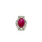 Bague 58 Scarlet Majesty - Bague Art déco en platine, rubis et diamants 58 Facettes 50471