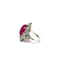 Bague 58 Scarlet Majesty - Bague Art déco en platine, rubis et diamants 58 Facettes 50471