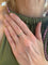 Bague 54 Alliance tour complet en or gris 18 carats et saphirs arc-en-ciel 58 Facettes B398