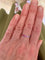 Bague 54 Alliance tour complet en or gris 18 carats et saphirs arc-en-ciel 58 Facettes B398
