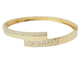 Bracelet Bracelet jonc ouvrant en or jaune et diamants 58 Facettes 33362