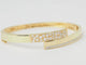 Bracelet Bracelet jonc ouvrant en or jaune et diamants 58 Facettes 33362