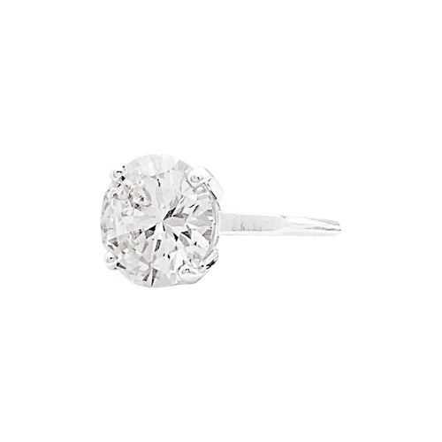 Bague 53 Bague solitaire en platine avec diamant 5,01 carats 58 Facettes 35744