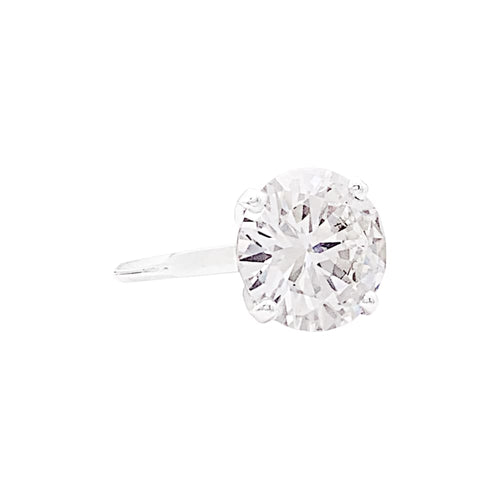 Bague 53 Bague solitaire en platine avec diamant 5,01 carats 58 Facettes 35744