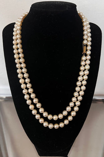 Collier Collier sautoir en or jaune 18K et perles de culture 58 Facettes 921