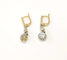 Boucles d'oreilles Dormeuses anciennes en or 18K deux tons et diamants 58 Facettes BO-DORM.DT