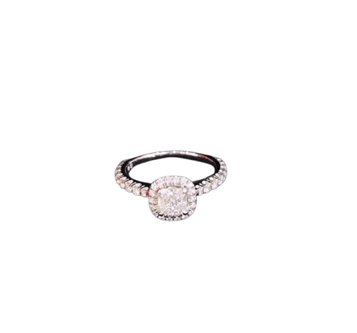 Bague 48 Cartier Destinée - Bague en platine et diamant 0,58 ct 58 Facettes jnci71