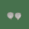 Boucles d'oreilles Boucles d'oreilles cœurs en or blanc et jaune 18k et diamants 58 Facettes FB11638