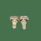 Boucles d'oreilles Boucles d'oreilles cœurs en or blanc et jaune 18k et diamants 58 Facettes FB11638