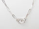 Collier Dinh Van - Collier Menottes R12 en or blanc et diamants 58 Facettes 33175