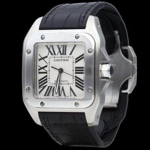 Montre Cartier Santos 100 XL - Montre en acier 58 Facettes MT45649