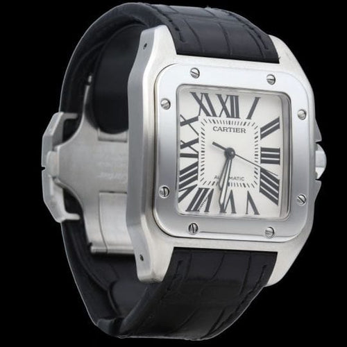 Montre Cartier Santos 100 XL - Montre en acier 58 Facettes MT45649