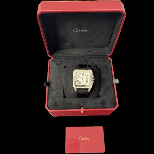 Montre Cartier Santos 100 XL - Montre en acier 58 Facettes MT45649