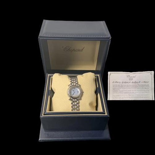 Montre Chopard Happy Sport Mini - Montre en acier cadran nacré 58 Facettes MT44769