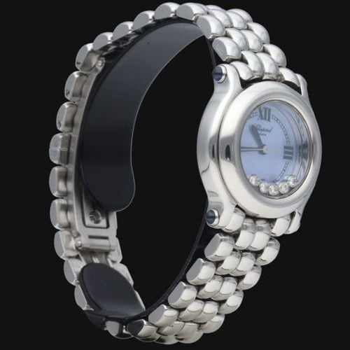 Montre Chopard Happy Sport Mini - Montre en acier cadran nacré 58 Facettes MT44769