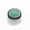 Bague 56 Menthe - Bague boule en or blanc, quartz vert, diamants et tsavorites 58 Facettes 258