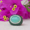 Bague 56 Menthe - Bague boule en or blanc, quartz vert, diamants et tsavorites 58 Facettes 258