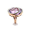 Bague 52 Spirale - Bague améthyste en or rose 18k et diamants 58 Facettes 260