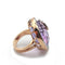 Bague 52 Spirale - Bague améthyste en or rose 18k et diamants 58 Facettes 260