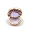 Bague 52 Spirale - Bague améthyste en or rose 18k et diamants 58 Facettes 260
