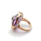 Bague 52 Spirale - Bague améthyste en or rose 18k et diamants 58 Facettes 260
