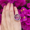 Bague 52 Spirale - Bague améthyste en or rose 18k et diamants 58 Facettes 260