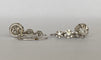 Boucles d'oreilles Boucles d'oreilles pendantes vintage en or blanc 18 ct et diamants 58 Facettes earrings