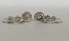 Boucles d'oreilles Boucles d'oreilles pendantes vintage en or blanc 18 ct et diamants 58 Facettes earrings