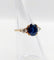 Bague 49 Bague vintage en or 18k avec saphir naturel et diamants 58 Facettes A07347