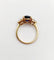 Bague 49 Bague vintage en or 18k avec saphir naturel et diamants 58 Facettes A07347