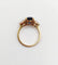 Bague 49 Bague vintage en or 18k avec saphir naturel et diamants 58 Facettes A07347