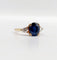 Bague 49 Bague vintage en or 18k avec saphir naturel et diamants 58 Facettes A07347