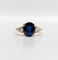 Bague 49 Bague vintage en or 18k avec saphir naturel et diamants 58 Facettes A07347