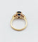 Bague 49 Bague vintage en or 18k avec saphir naturel et diamants 58 Facettes A07347