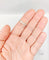 Bague 56 Alliance américaine Art déco en or blanc 18k et diamants 58 Facettes A07350