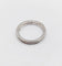 Bague 56 Alliance américaine Art déco en or blanc 18k et diamants 58 Facettes A07350