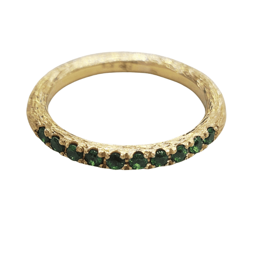 Bague 54 Bague en or 18k et tsavorites 58 Facettes BOR19
