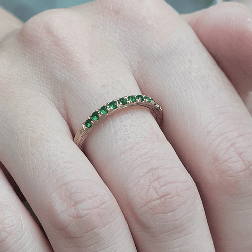 Bague 54 Bague en or 18k et tsavorites 58 Facettes BOR19