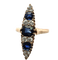 Bague 56 Bague en or jaune 18 ct avec diamants et saphirs 58 Facettes 396/26 C 205/26