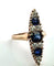 Bague 56 Bague en or jaune 18 ct avec diamants et saphirs 58 Facettes 396/26 C 205/26