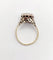 Bague 54 Bague marguerite antique en or 18k, argent et diamants taille rose 58 Facettes A07359