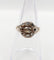 Bague 54 Bague marguerite antique en or 18k, argent et diamants taille rose 58 Facettes A07359