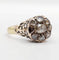 Bague 54 Bague marguerite antique en or 18k, argent et diamants taille rose 58 Facettes A07359