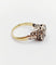 Bague 54 Bague marguerite antique en or 18k, argent et diamants taille rose 58 Facettes A07359