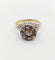 Bague 54 Bague marguerite antique en or 18k, argent et diamants taille rose 58 Facettes A07359